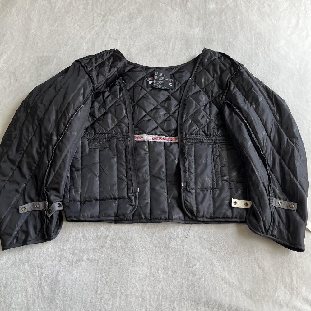 Tourmaster Flex Series 2 Jacket Mens Small Black Quilted Inner Liner Motorcycle
